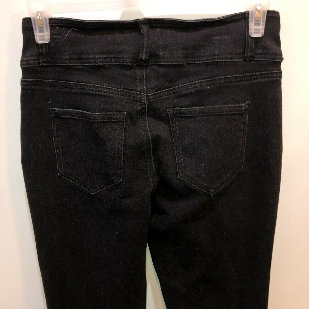 Hydraulic Womens Size 8 Black Nolita Stretch 3 Buttons Curvy Ankle Skinny Jeans - Picture 7 of 11